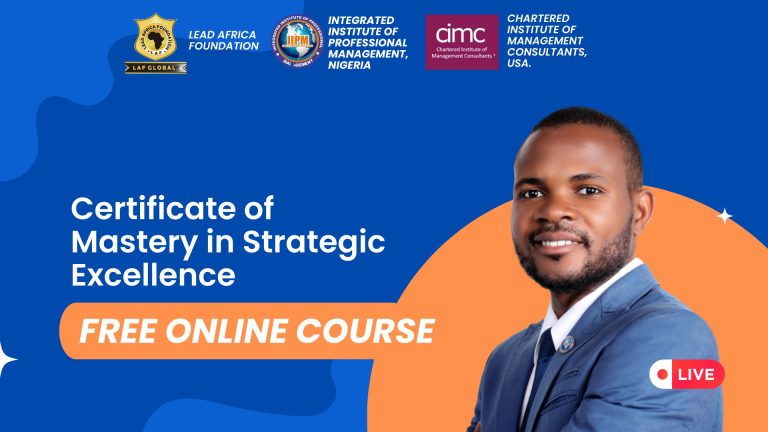 Certificate of Mastery in Strategic Excellence and Corporate Productivity [Download]